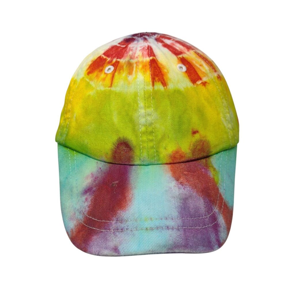 Rabbit Skins Toddler Strapback Hat Multicolor One Size Tie Dye 6 Panel Cotton